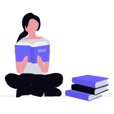 A student taking time out to catch up on language coaching materials and mentoring guidance.